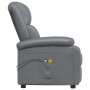 Sillón de masaje de cuero sintético gris antracita de vidaXL, Sillones de masaje eléctricos - Ref: Foro24-3073715, Precio: 26...