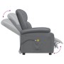 Sillón de masaje de cuero sintético gris antracita de vidaXL, Sillones de masaje eléctricos - Ref: Foro24-3073715, Precio: 26...