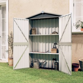 Garden shed gray galvanized steel 116x45x175 cm by vidaXL, Sheds - Ref: Foro24-46302, Price: 146,10 €, Discount: %