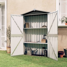 Cobertizo de jardín acero galvanizado antracita 116x45x175cm de vidaXL, Cobertizos - Ref: Foro24-46303, Precio: 132,04 €, Des...