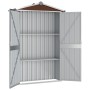 Cobertizo de jardín acero galvanizado marrón 116x45x175 cm de vidaXL, Cobertizos - Ref: Foro24-46304, Precio: 141,33 €, Descu...