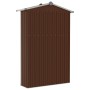 Cobertizo de jardín acero galvanizado marrón 116x45x175 cm de vidaXL, Cobertizos - Ref: Foro24-46304, Precio: 141,42 €, Descu...