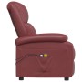 Sillón de masaje eléctrico cuero sintético rojo tinto de vidaXL, Sillones de masaje eléctricos - Ref: Foro24-3073716, Precio:...