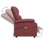 Sillón de masaje eléctrico cuero sintético rojo tinto de vidaXL, Sillones de masaje eléctricos - Ref: Foro24-3073716, Precio:...