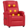 Sillón de masaje eléctrico cuero sintético rojo de vidaXL, Sillones de masaje eléctricos - Ref: Foro24-3073717, Precio: 220,4...