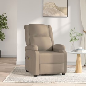 Sillón de masaje eléctrico cuero sintético color capuchino de vidaXL, Sillones de masaje eléctricos - Ref: Foro24-3073718, Pr...