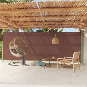 Brown retractable garden side awning 200x600 cm by vidaXL, Umbrellas - Ref: Foro24-317975, Price: 107,36 €, Discount: %