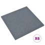 Fallschutzfliesen Gummi 6 Stück grau 50x50x3cm von vidaXL, Böden und Teppiche - Ref: Foro24-93439, Preis: 90,11 €, Rabatt: %