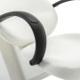 White synthetic leather hairdressing salon chair by vidaXL, Hairdressing chairs - Ref: Foro24-110313, Price: 290,33 €, Discou...