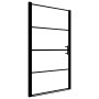 Puerta de ducha de vidrio templado negro 81x195 cm de vidaXL, Puertas de ducha - Ref: Foro24-145671, Precio: 181,02 €, Descue...