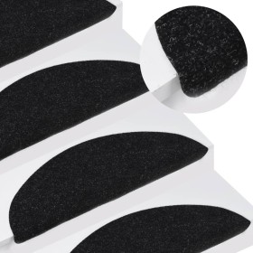 Self-adhesive stair mat 15 pcs black 56x17x3 cm by vidaXL, Stair mats - Ref: Foro24-136390, Price: 26,99 €, Discount: %