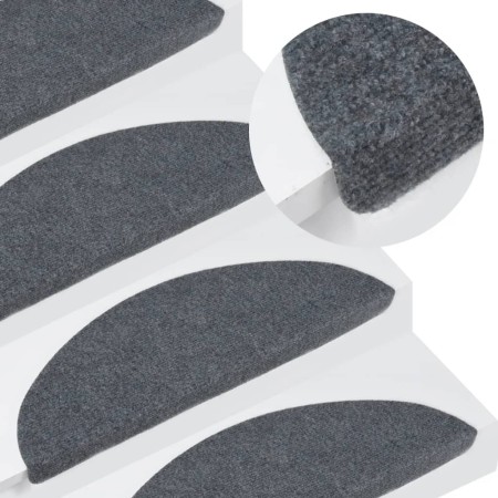 Self-adhesive stair tread mat 15 units 56x17x3 cm gray by vidaXL, Stair mats - Ref: Foro24-136391, Price: 26,08 €, Discount: %