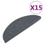 Self-adhesive stair tread mat 15 units 56x17x3 cm gray by vidaXL, Stair mats - Ref: Foro24-136391, Price: 26,08 €, Discount: %