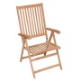 Reclining garden chairs 4 units solid teak wood by vidaXL, Garden chairs - Ref: Foro24-3065525, Price: 384,99 €, Discount: %