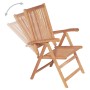 Reclining garden chairs 4 units solid teak wood by vidaXL, Garden chairs - Ref: Foro24-3065525, Price: 384,99 €, Discount: %