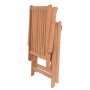 Reclining garden chairs 4 units solid teak wood by vidaXL, Garden chairs - Ref: Foro24-3065525, Price: 384,99 €, Discount: %