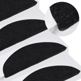 Self-adhesive stair mat 15 pcs black 65x22.5x3.5cm by vidaXL, Stair mats - Ref: Foro24-136396, Price: 34,70 €, Discount: %