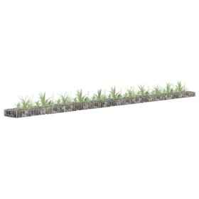 Arriate de gaviones de acero galvanizado 450x30x10 cm de vidaXL, Maceteros y jardineras - Ref: Foro24-145644, Precio: 46,37 €...