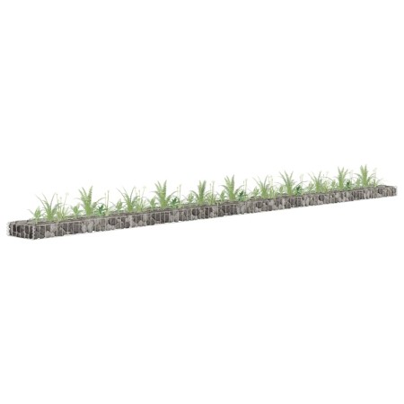 Galvanized steel gabion bed 450x30x10 cm by vidaXL, Pots and planters - Ref: Foro24-145644, Price: 43,27 €, Discount: %