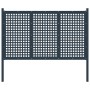 Anthracite gray steel garden fence 177x175 cm by vidaXL, fence panels - Ref: Foro24-146405, Price: 220,76 €, Discount: %