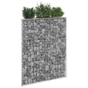 Galvanized steel trapezoid gabion bed 80x20x100 cm by vidaXL, Pots and planters - Ref: Foro24-145652, Price: 50,99 €, Discoun...