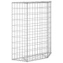 Galvanized steel trapezoid gabion bed 80x20x100 cm by vidaXL, Pots and planters - Ref: Foro24-145652, Price: 50,55 €, Discoun...