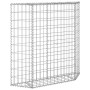 Galvanized steel trapezoid gabion bed 100x20x100 cm by vidaXL, Pots and planters - Ref: Foro24-145653, Price: 45,92 €, Discou...