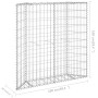 Galvanized steel trapezoid gabion bed 100x20x100 cm by vidaXL, Pots and planters - Ref: Foro24-145653, Price: 45,92 €, Discou...