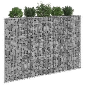 Galvanized steel trapezoid gabion bed 150x20x100 cm by vidaXL, Pots and planters - Ref: Foro24-145654, Price: 81,81 €, Discou...