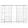 Galvanized steel trapezoid gabion bed 150x20x100 cm by vidaXL, Pots and planters - Ref: Foro24-145654, Price: 81,81 €, Discou...