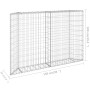 Galvanized steel trapezoid gabion bed 150x20x100 cm by vidaXL, Pots and planters - Ref: Foro24-145654, Price: 81,81 €, Discou...