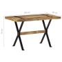 Mesa de comedor madera de mango rugosa 120x60x76 cm de vidaXL, Mesas de cocina y de comedor - Ref: Foro24-321604, Precio: 178...