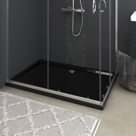 Plato de ducha rectangular negro ABS 80x120 cm de vidaXL, Platos de ducha - Ref: Foro24-148919, Precio: 134,85 €, Descuento: %