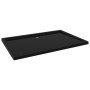 Rectangular black ABS shower tray 80x120 cm by vidaXL, Shower trays - Ref: Foro24-148919, Price: 134,85 €, Discount: %