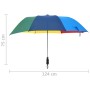 Multicolor automatic folding umbrella 124 cm by vidaXL, Umbrella - Ref: Foro24-149143, Price: 13,92 €, Discount: %