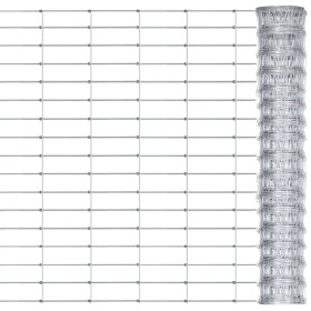 Gartenzaun aus silbernem verzinktem Stahl 50x0,8 m von vidaXL, Zaunpaneele - Ref: Foro24-149496, Preis: 74,48 €, Rabatt: %