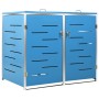 Shed for two steel garbage containers 138x77.5x112.5 cm by vidaXL, Waste container supports - Ref: Foro24-149567, Price: 318,...