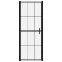 Black tempered glass shower door 91x195 cm by vidaXL, shower doors - Ref: Foro24-148888, Price: 185,64 €, Discount: %