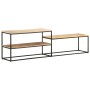 Solid rough mango wood TV stand 180x30x50 cm by vidaXL, TV Furniture - Ref: Foro24-321620, Price: 117,52 €, Discount: %