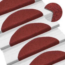 Self-adhesive stair mat 5 pcs 56x17x3 cm red by vidaXL, Stair mats - Ref: Foro24-149682, Price: 18,55 €, Discount: %