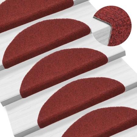 Self-adhesive stair mat 5 pcs 56x17x3 cm red by vidaXL, Stair mats - Ref: Foro24-149682, Price: 19,69 €, Discount: %