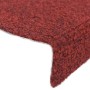 Alfombrilla autoadhesiva de escalera 5 uds 56x17x3 cm roja de vidaXL, Alfombrillas para escalones - Ref: Foro24-149682, Preci...