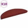 Selbstklebende Treppenmatte 10 Stück 56x17x3 cm rot von vidaXL, Treppenmatten - Ref: Foro24-149683, Preis: 29,94 €, Rabatt: %