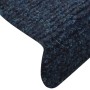 Alfombrilla autoadhesiva escalera 10 uds 56x17x3 cm azul marino de vidaXL, Alfombrillas para escalones - Ref: Foro24-149695, ...