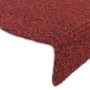 Self-adhesive stair tread mat 5 units 65x21x4 cm red by vidaXL, Stair mats - Ref: Foro24-149706, Price: 18,22 €, Discount: %