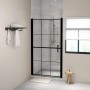 Black tempered glass shower door 100x178 cm by vidaXL, shower doors - Ref: Foro24-148889, Price: 184,59 €, Discount: %