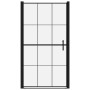 Puerta de ducha de vidrio templado negro 100x178 cm de vidaXL, Puertas de ducha - Ref: Foro24-148889, Precio: 184,59 €, Descu...