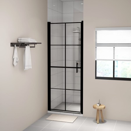 Black tempered glass shower doors 81x195 cm by vidaXL, shower doors - Ref: Foro24-148890, Price: 203,21 €, Discount: %