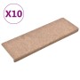 Stair mats 10 units brown 65x21x4 cm by vidaXL, Stair mats - Ref: Foro24-149723, Price: 31,65 €, Discount: %