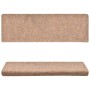 Stair mats 10 units brown 65x21x4 cm by vidaXL, Stair mats - Ref: Foro24-149723, Price: 31,65 €, Discount: %